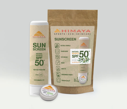 HIMAYA Natural Sunscreen  SPF 50+ 200ml – Mineral - Zinc - Reef Safe -Refillable Himaya