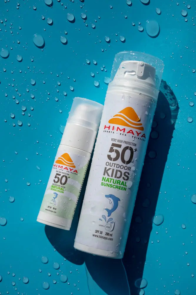HIMAYA Natural Sunscreen Kids SPF 50+ combo package  Mineral - Zinc - Reef Safe -Refillable combo Pack Himaya